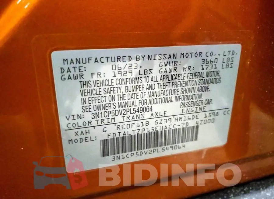3N1CP5DV2PL549064 Photo# 12