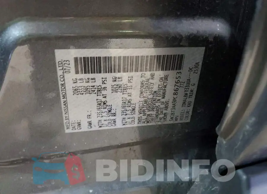 5N1BT3AA9PC867653 Photo# 13