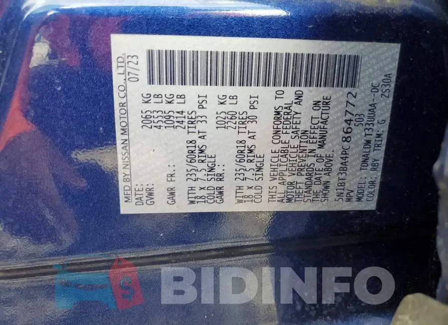 5N1BT3BA4PC864772 Photo# 14