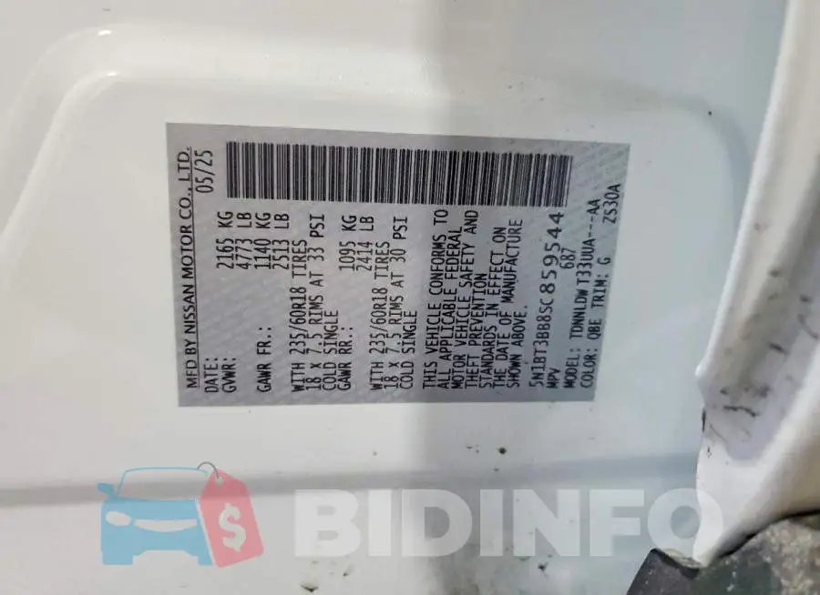 5N1BT3BB8SC859544 Photo# 13