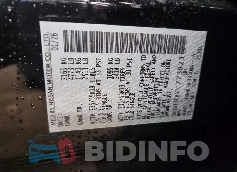 5N1BT3CB5TC773821 Photo# 14