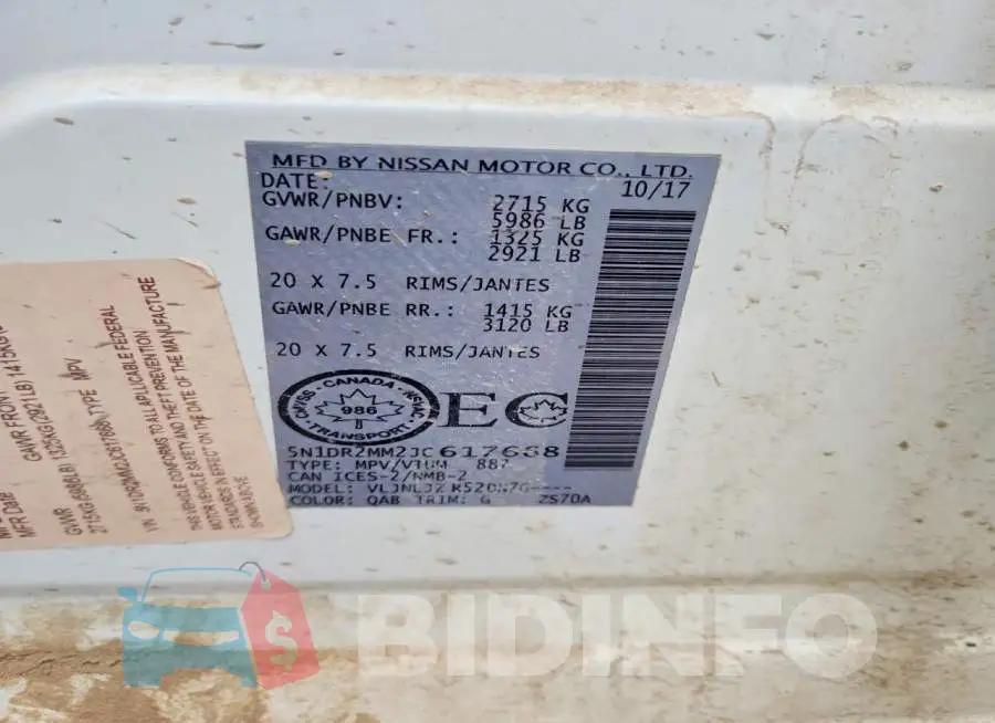 5N1DR2MM2JC617668 Photo# 13