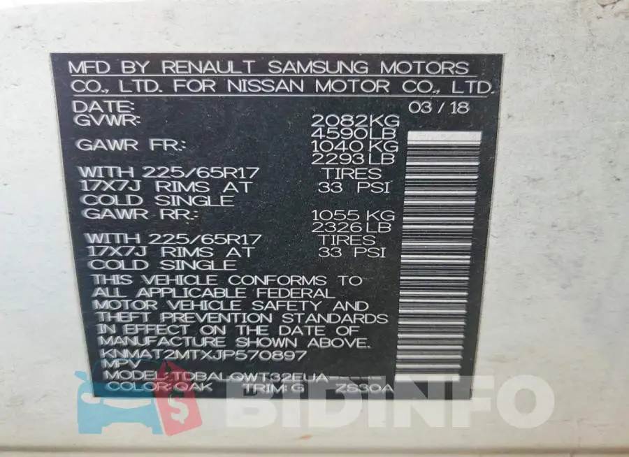 KNMAT2MTXJP570897 Photo# 12