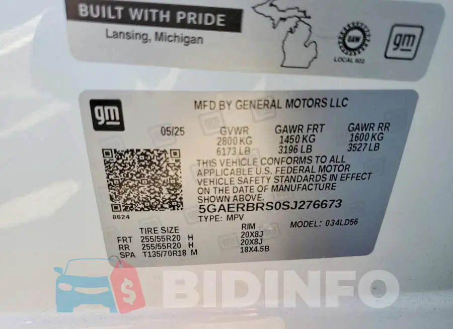 5GAERBRS0SJ276673 Photo# 13
