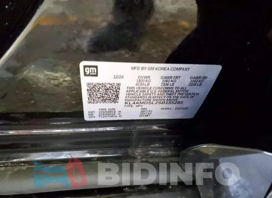 KL4AMDSL2SB155285 Photo# 14