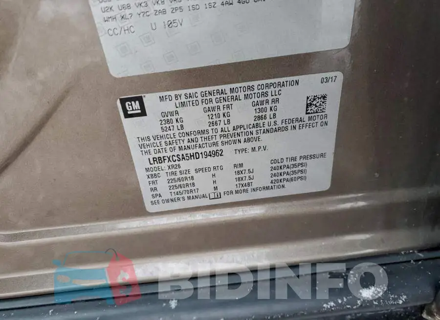 LRBFXCSA5HD194962 Photo# 13