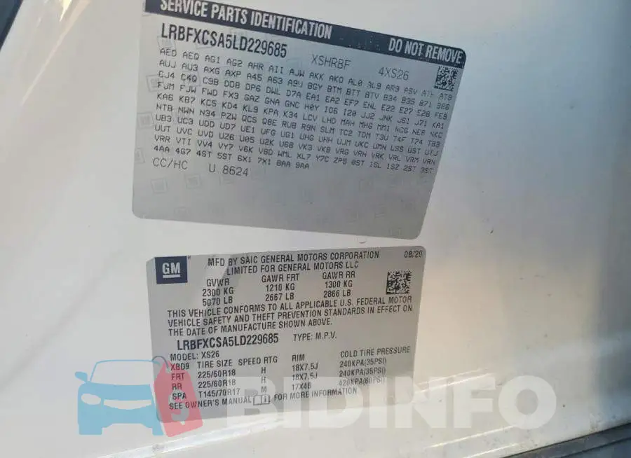 LRBFXCSA5LD229685 Photo# 13