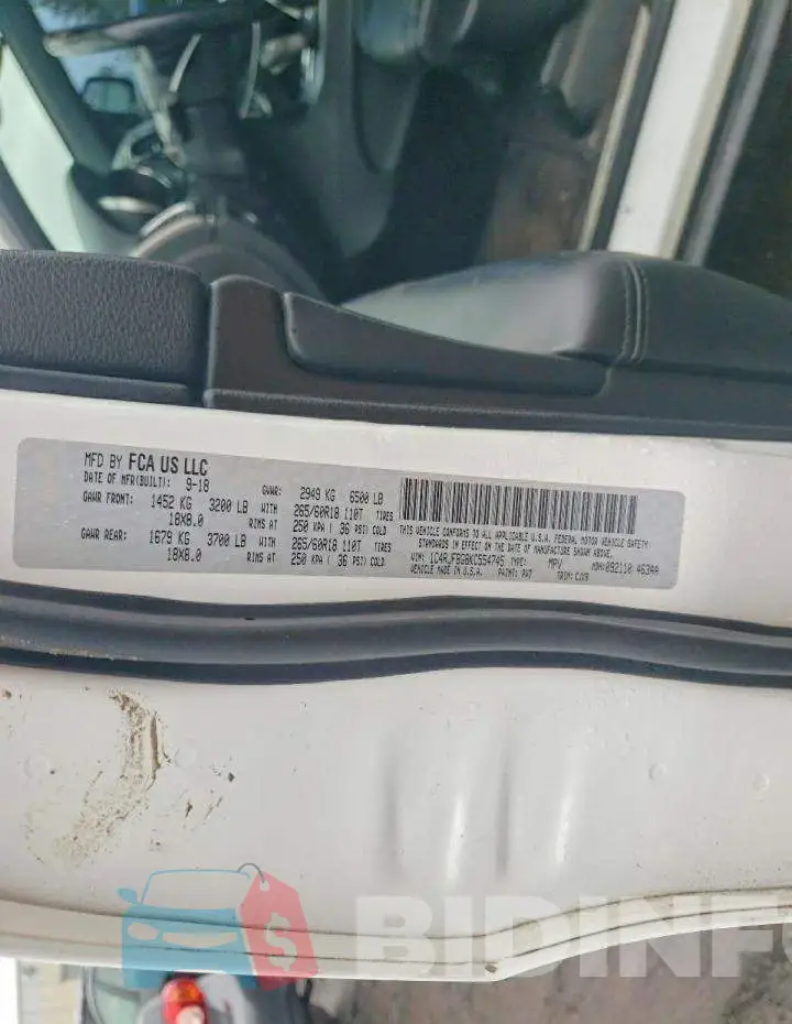1C4RJFBG8KC554745 Photo# 12