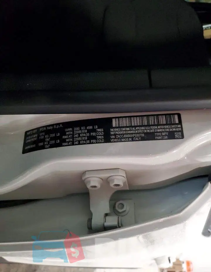 ZACCJBBB6HPE60709 Photo# 13
