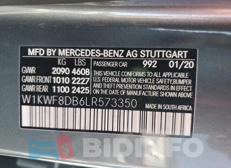 W1KWF8DB6LR573350 Photo# 12