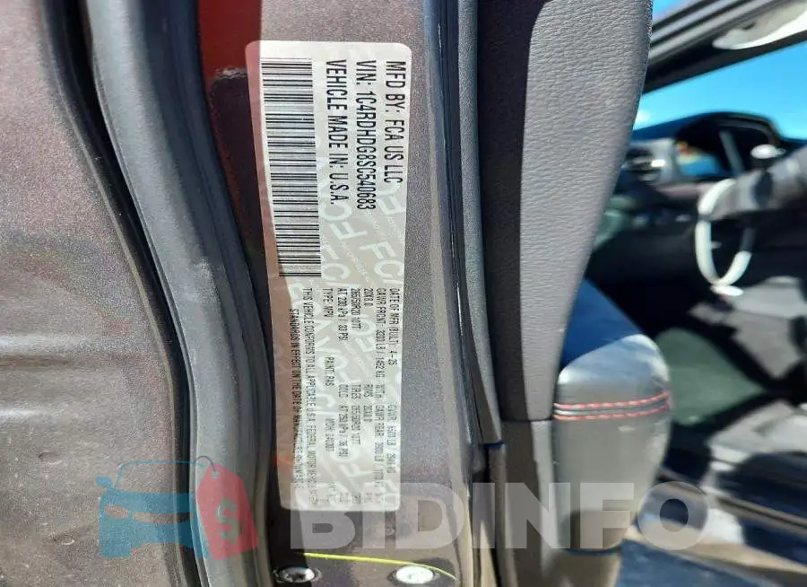 1C4RDHDG8SC540683 Photo# 13