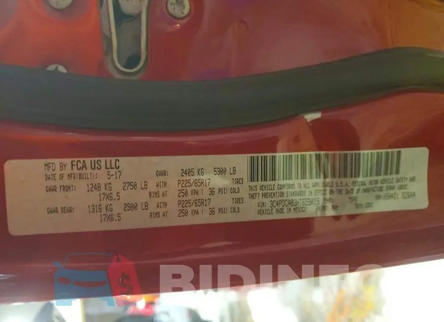 3C4PDCAB3HT659015 Photo# 13