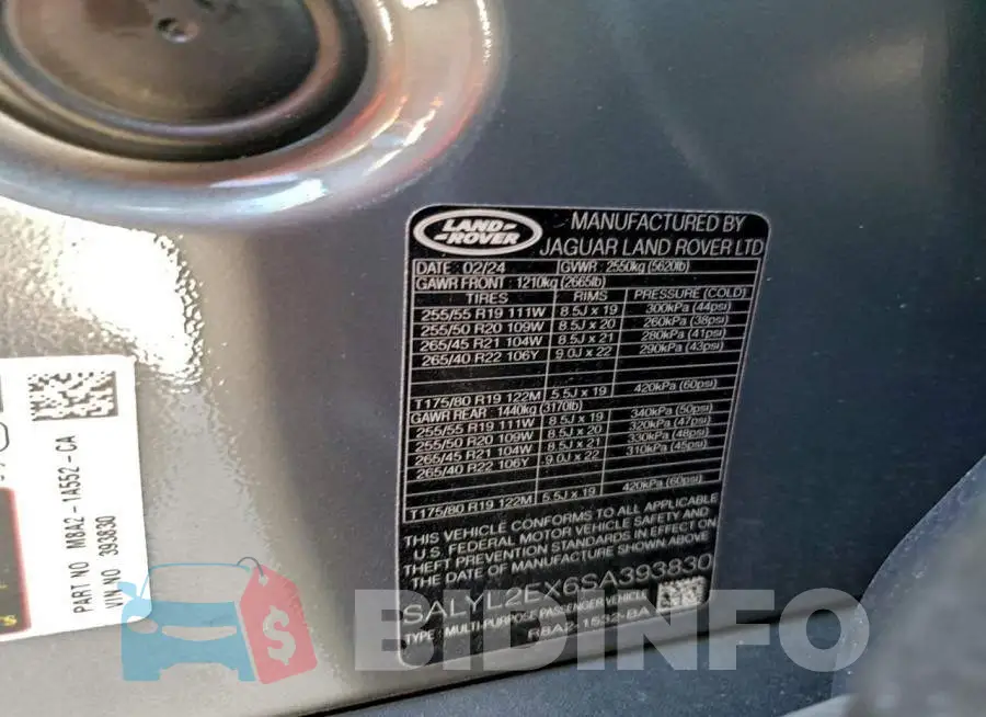 SALYL2EX6SA393830 Photo# 14