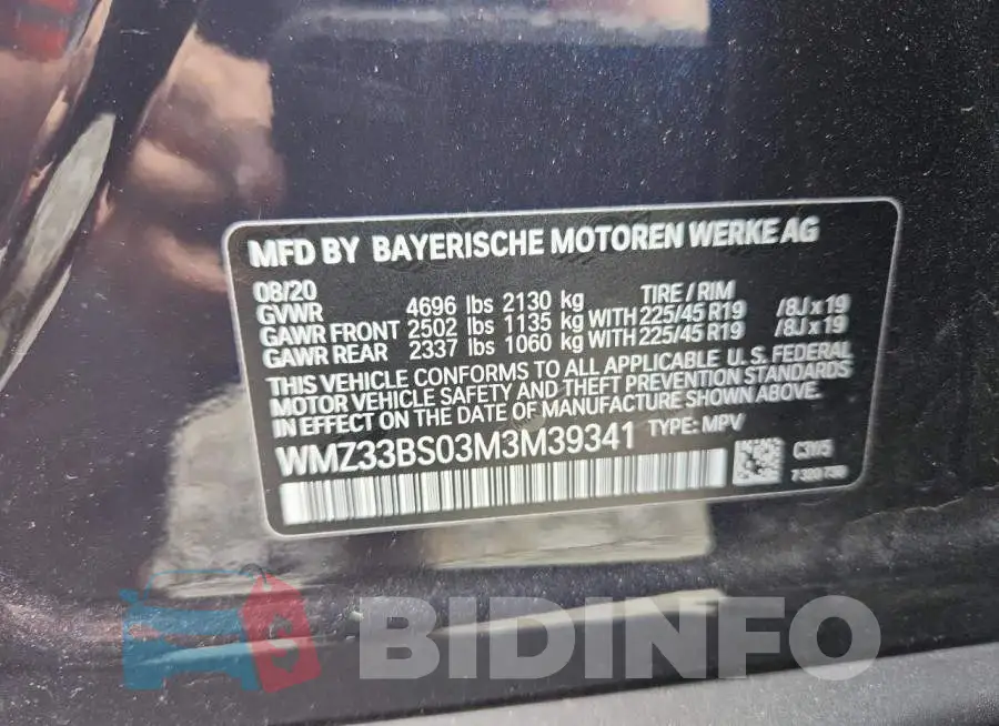 WMZ33BS03M3M39341 Photo# 13
