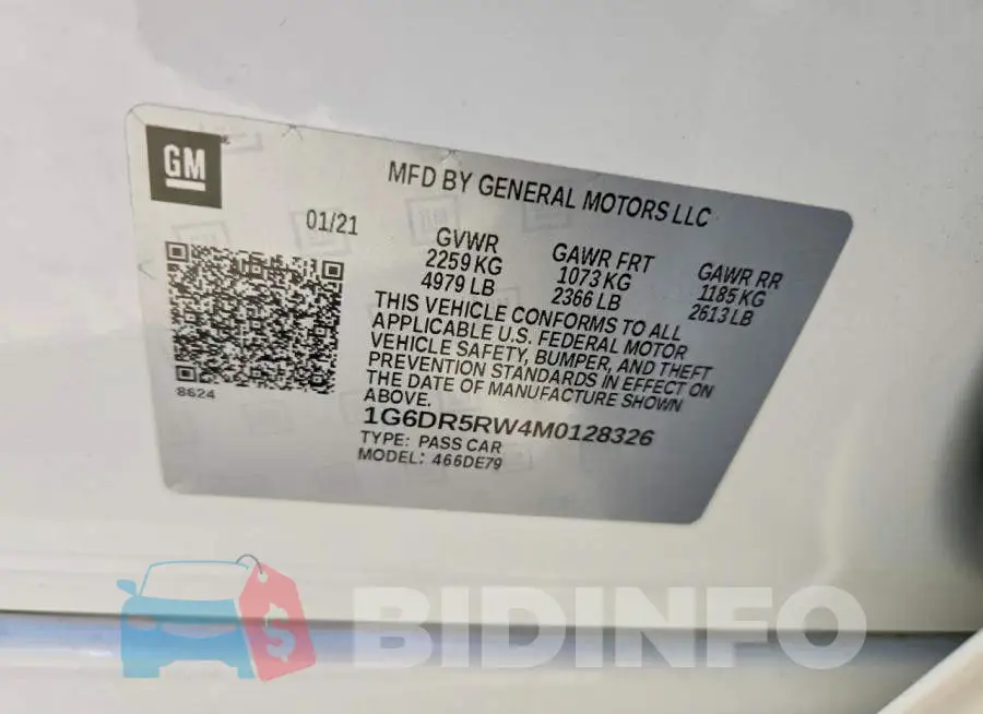 1G6DR5RW4M0128326 Photo# 12