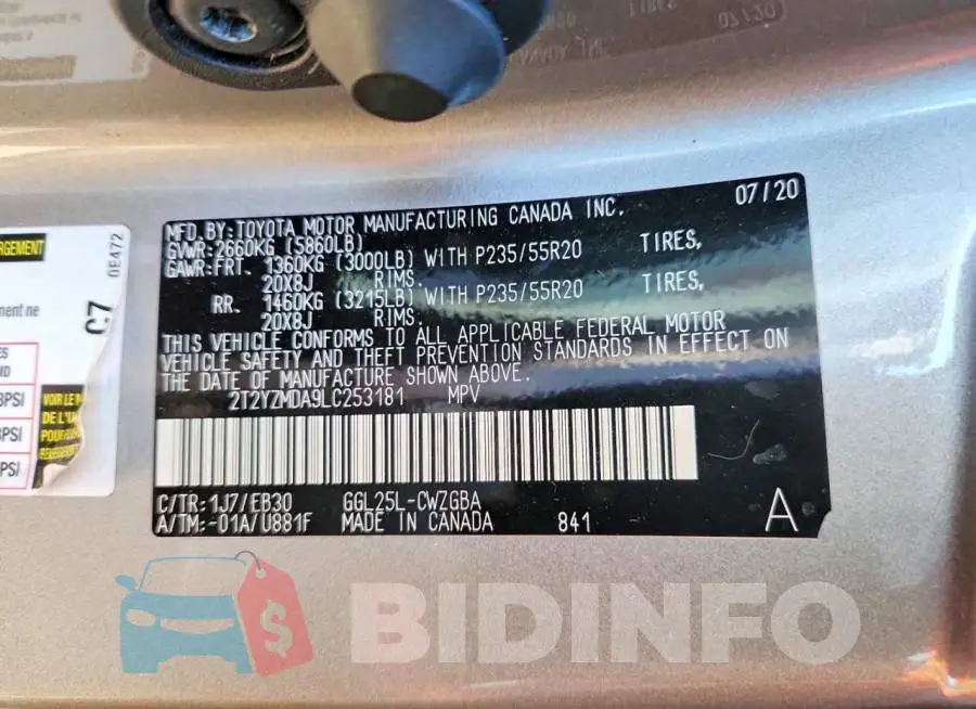 2T2YZMDA9LC253181 Photo# 13