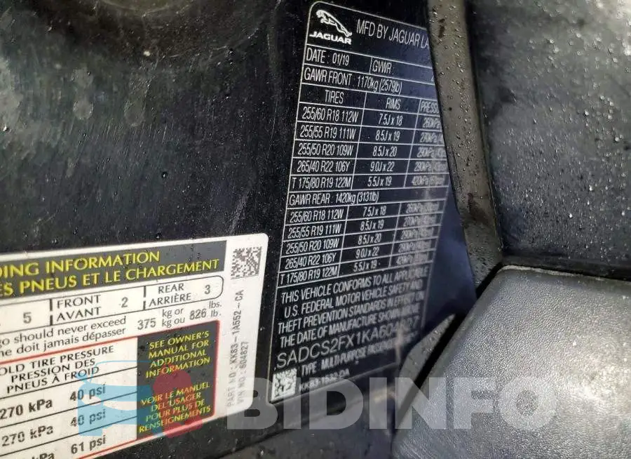 SADCS2FX1KA604827 Photo# 14