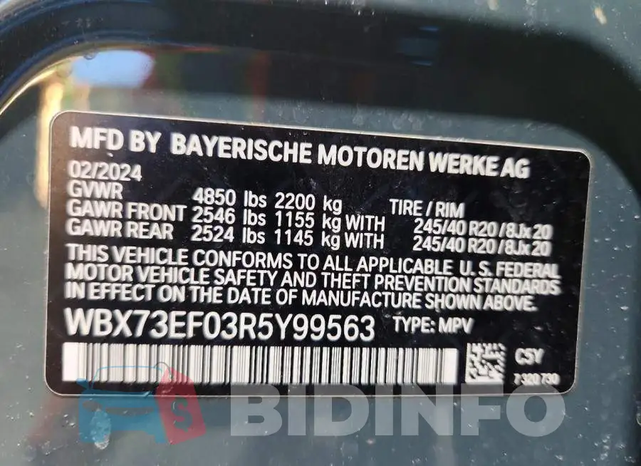 WBX73EF03R5Y99563 Photo# 14