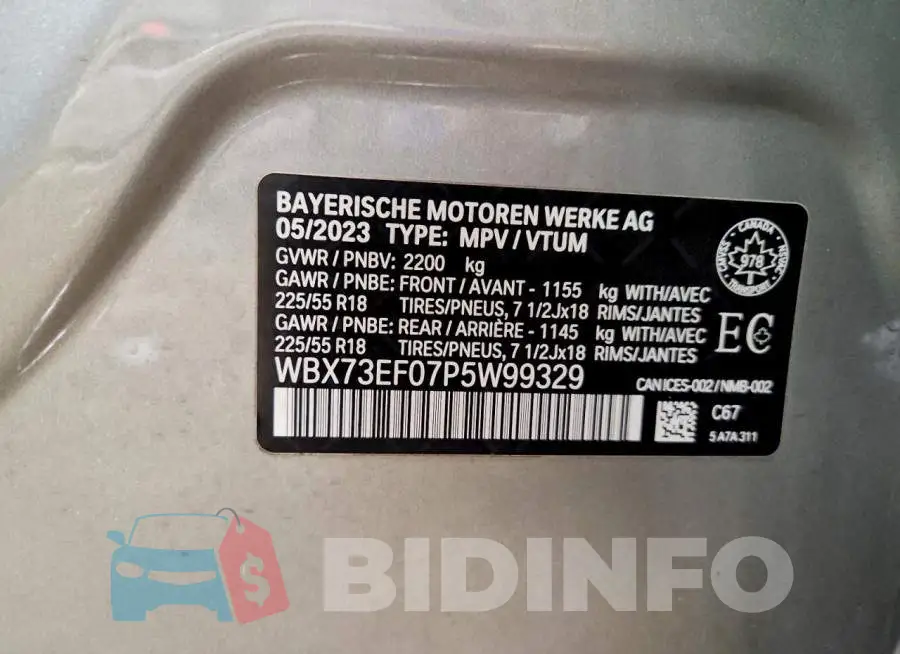 WBX73EF07P5W99329 Photo# 13