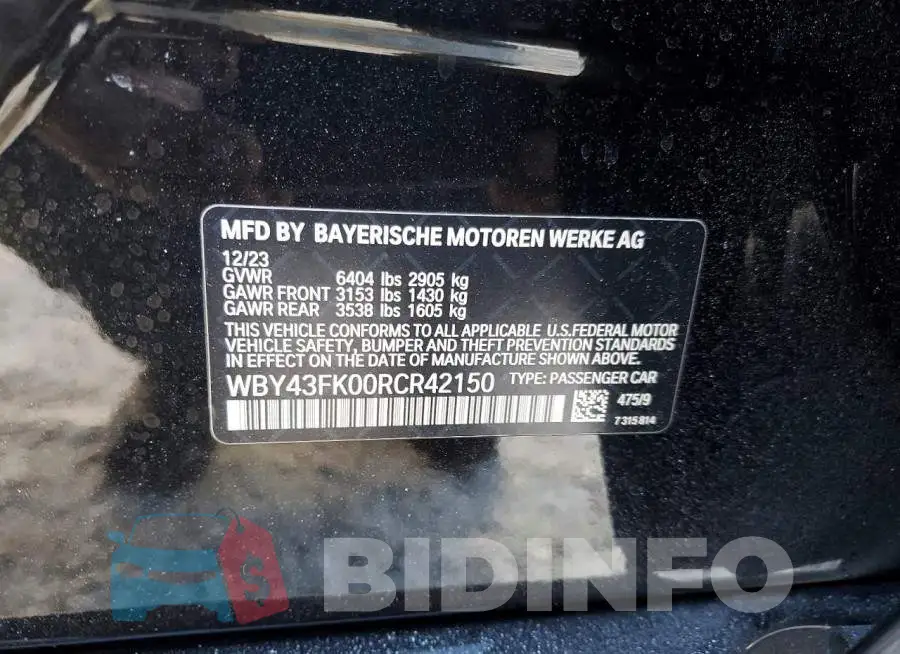 WBY43FK00RCR42150 Photo# 12