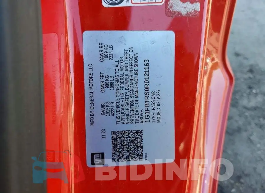 1G1FB1RS0R0121163 Photo# 12
