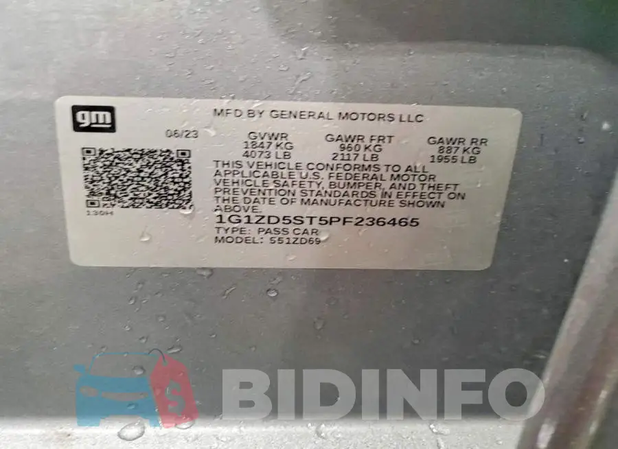 1G1ZD5ST5PF236465 Photo# 13