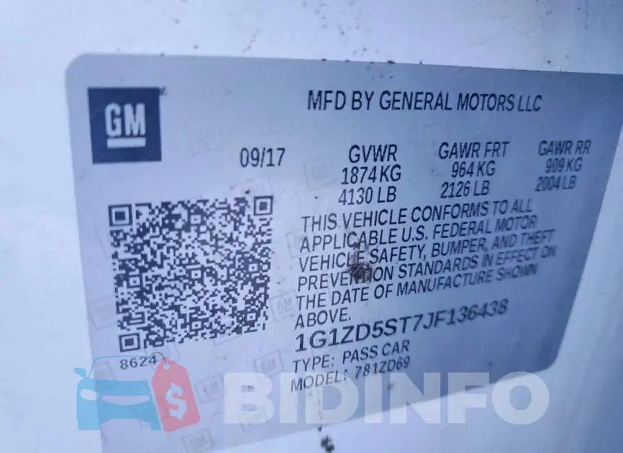 1G1ZD5ST7JF136438 Photo# 12