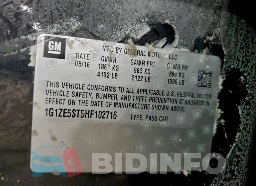 1G1ZE5ST5HF102716 Photo# 12