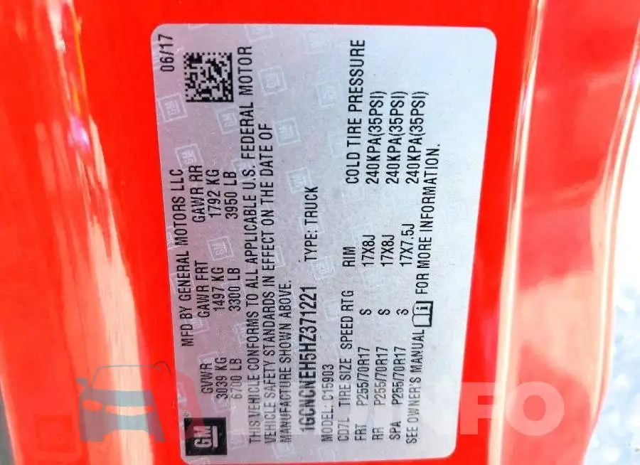 1GCNCNEH5HZ371221 Photo# 12