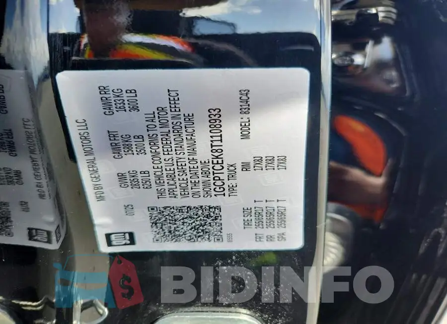 1GCPTCEK8T1108933 Photo# 13