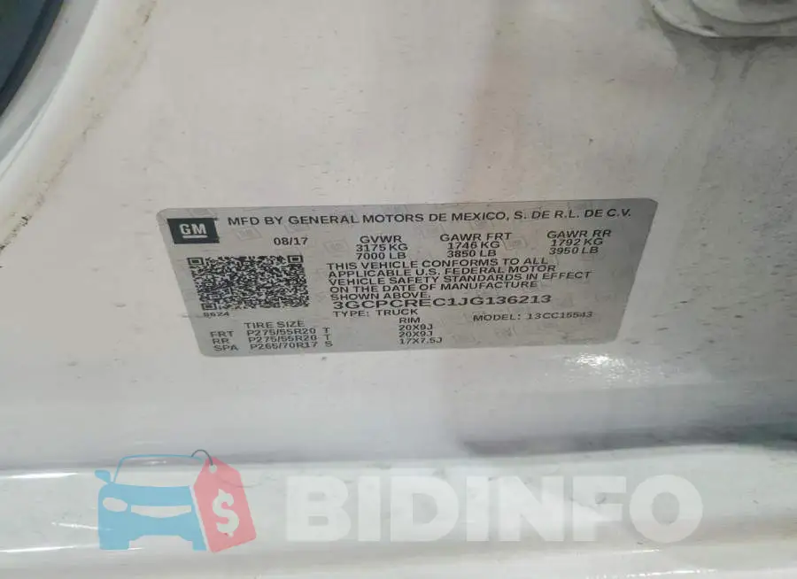 3GCPCREC1JG136213 Photo# 12
