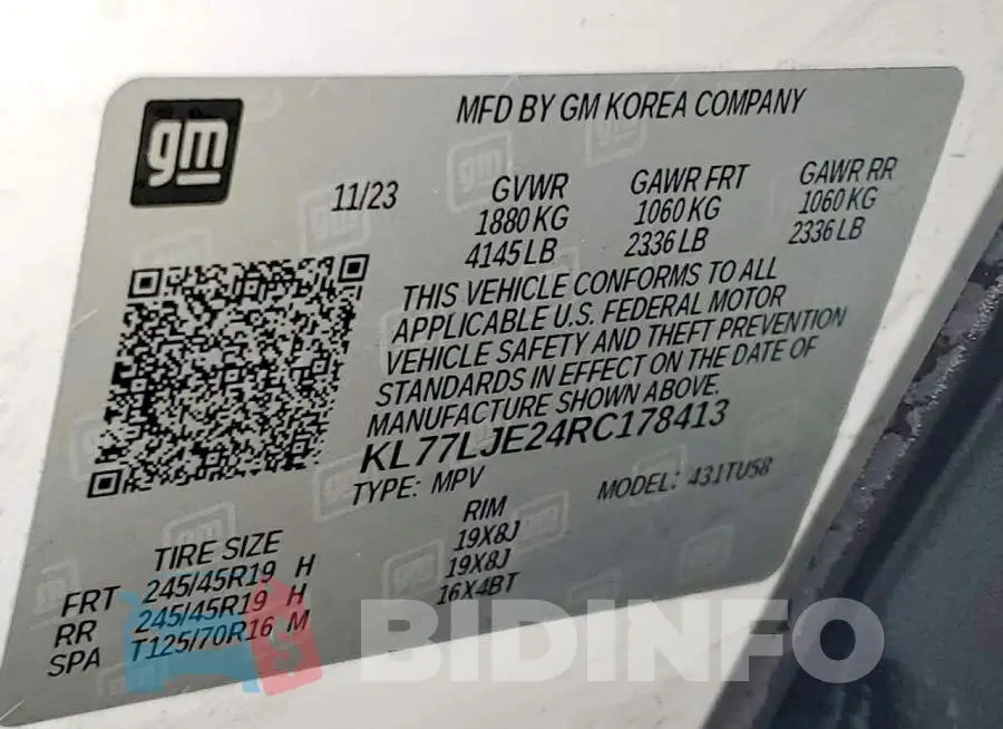 KL77LJE24RC178413 Photo# 14