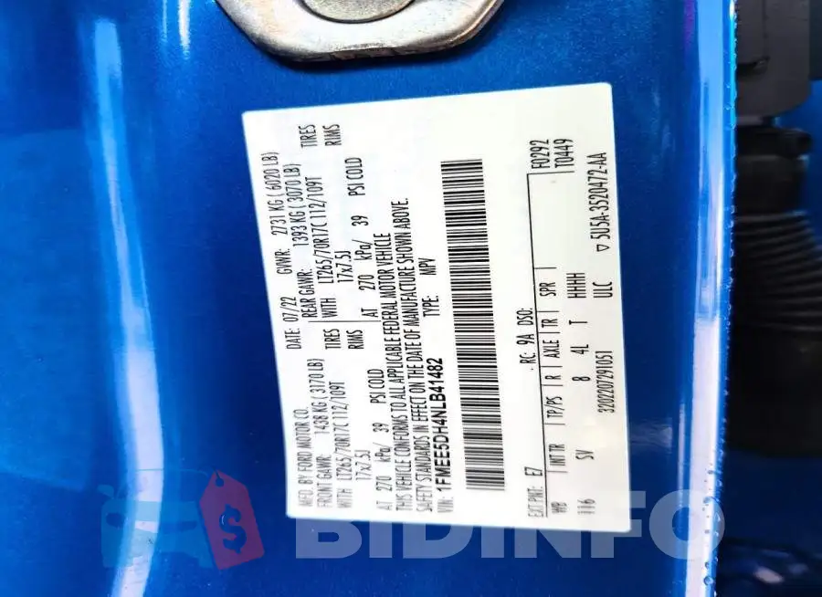 1FMEE5DH4NLB41482 Photo# 12
