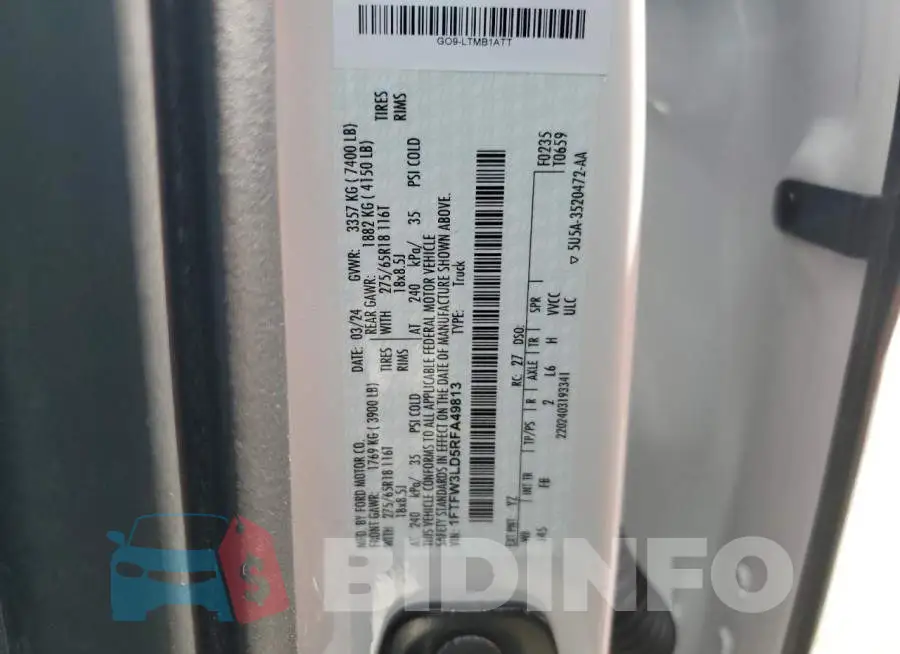 1FTFW3LD5RFA49813 Photo# 12