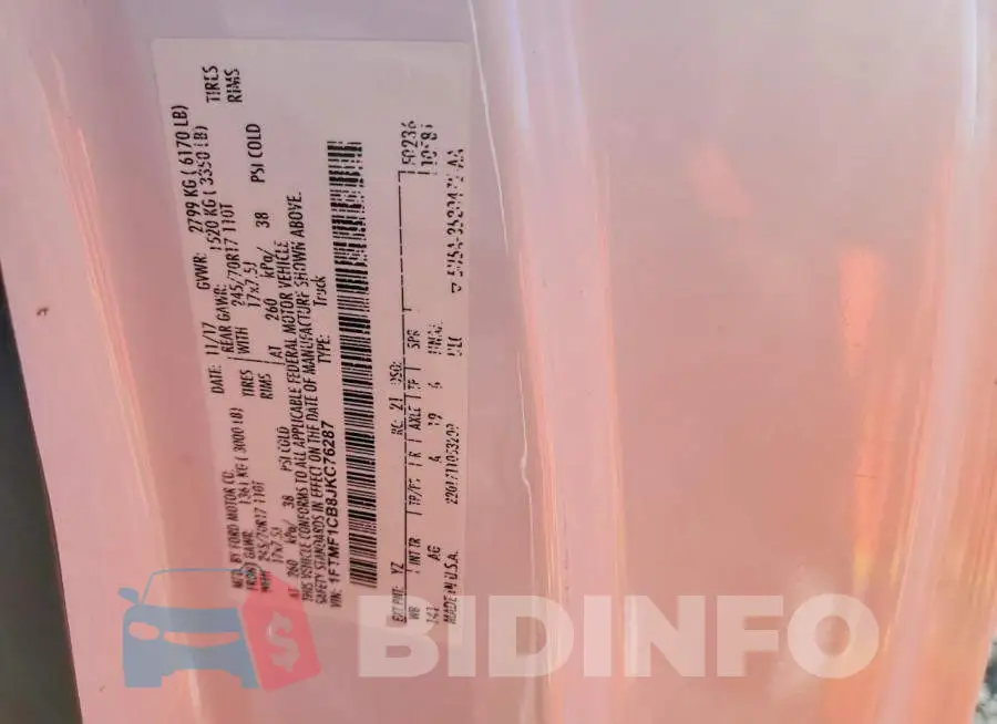 1FTMF1CB8JKC76287 Photo# 12