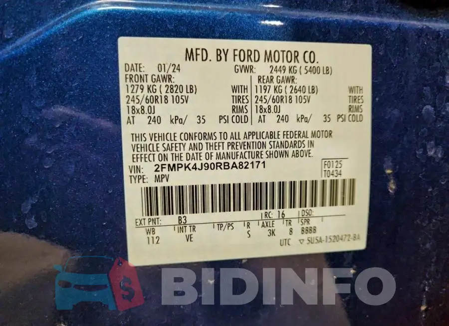 2FMPK4J90RBA82171 Photo# 13