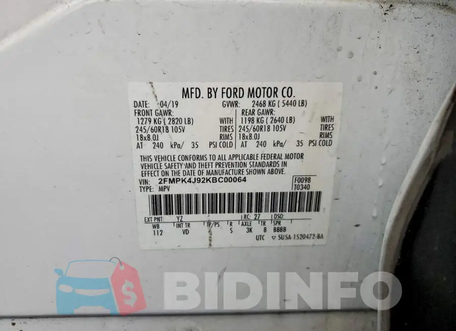 2FMPK4J92KBC00064 Photo# 12