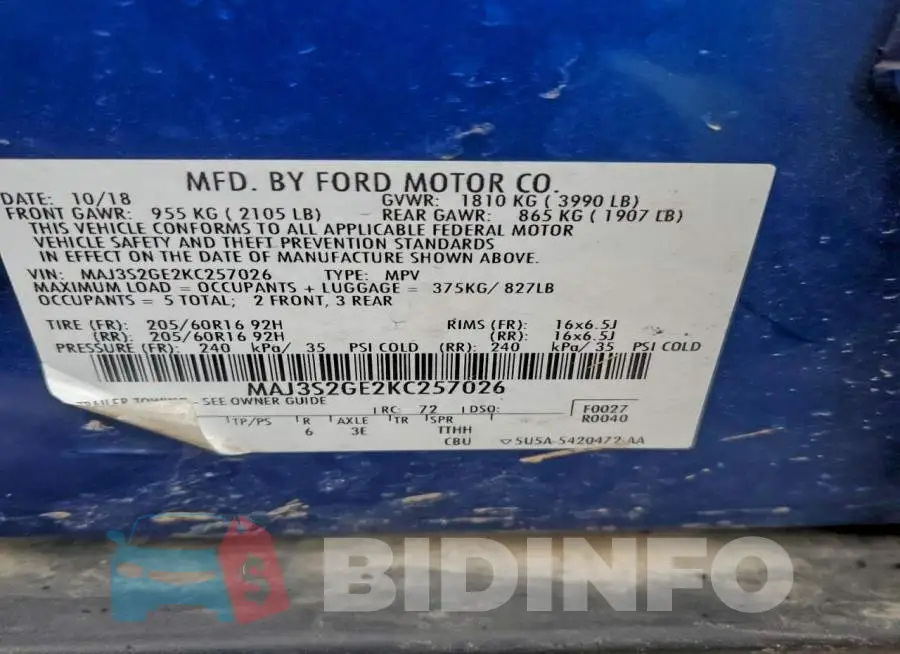 MAJ3S2GE2KC257026 Photo# 13