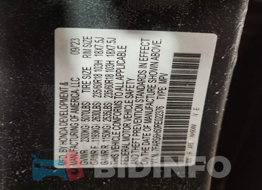 7FARS6H50RE022376 Photo# 13