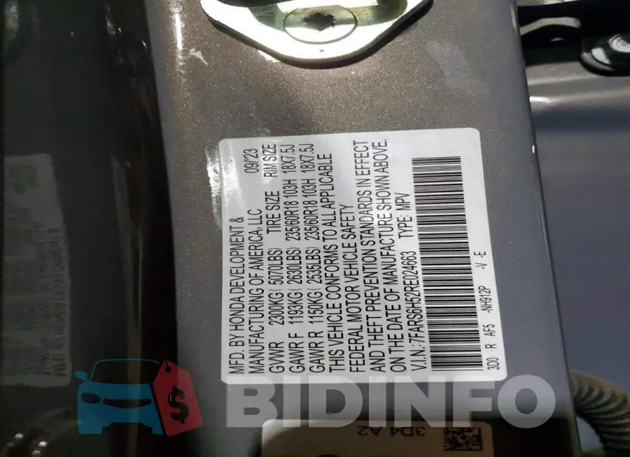 7FARS6H52RE024663 Photo# 10