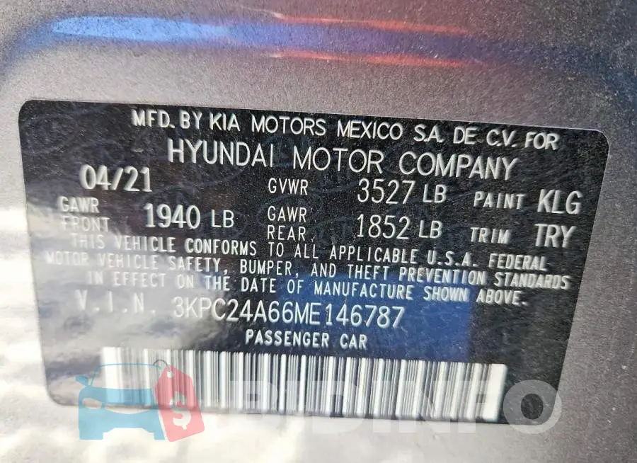 3KPC24A66ME146787 Photo# 12