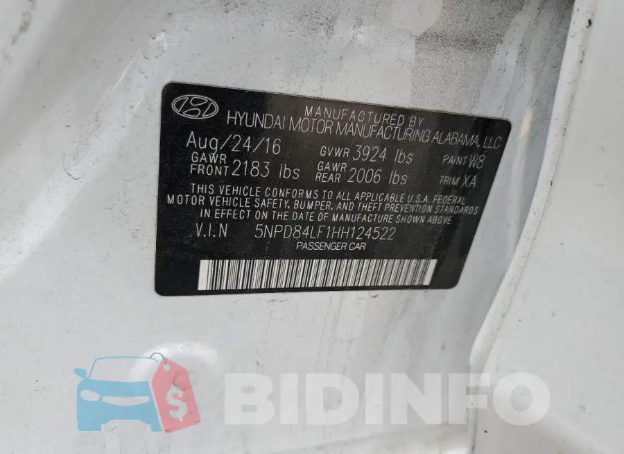 5NPD84LF1HH124522 Photo# 12