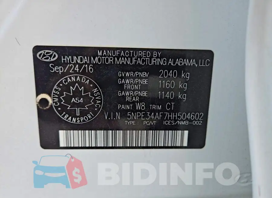 5NPE34AF7HH5046 Photo# 10