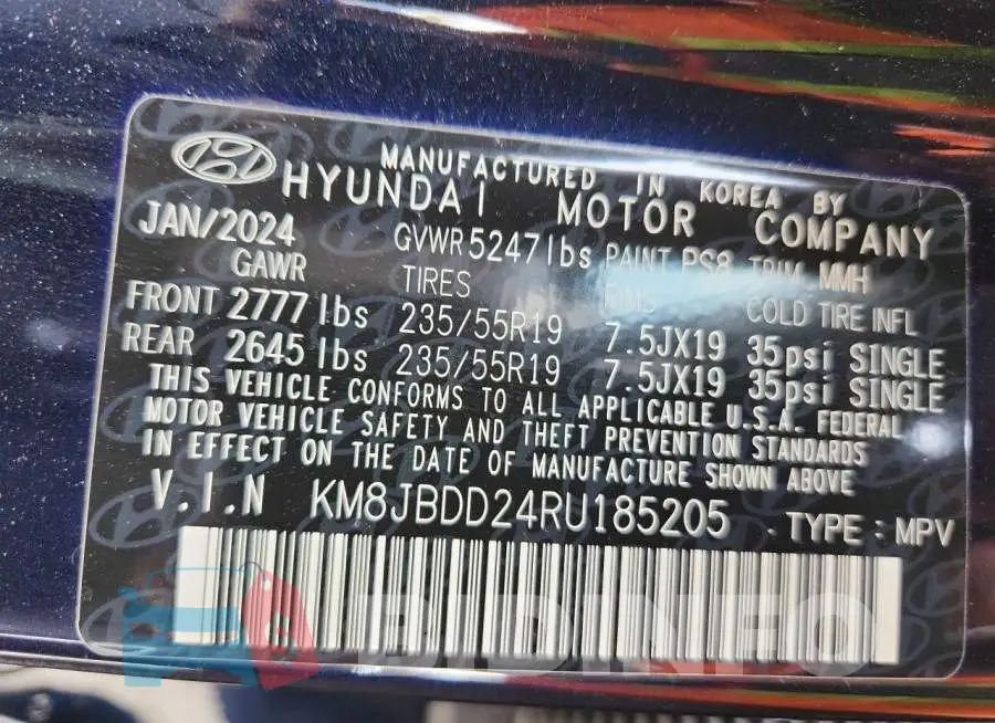 KM8JBDD24RU185205 Photo# 14