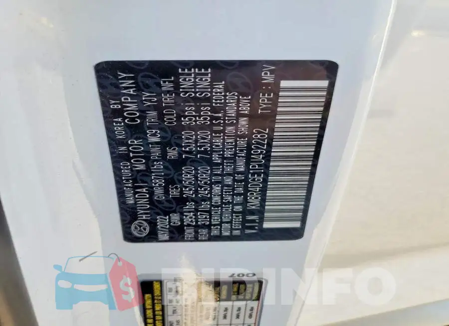KM8R4DGE1PU492282 Photo# 12