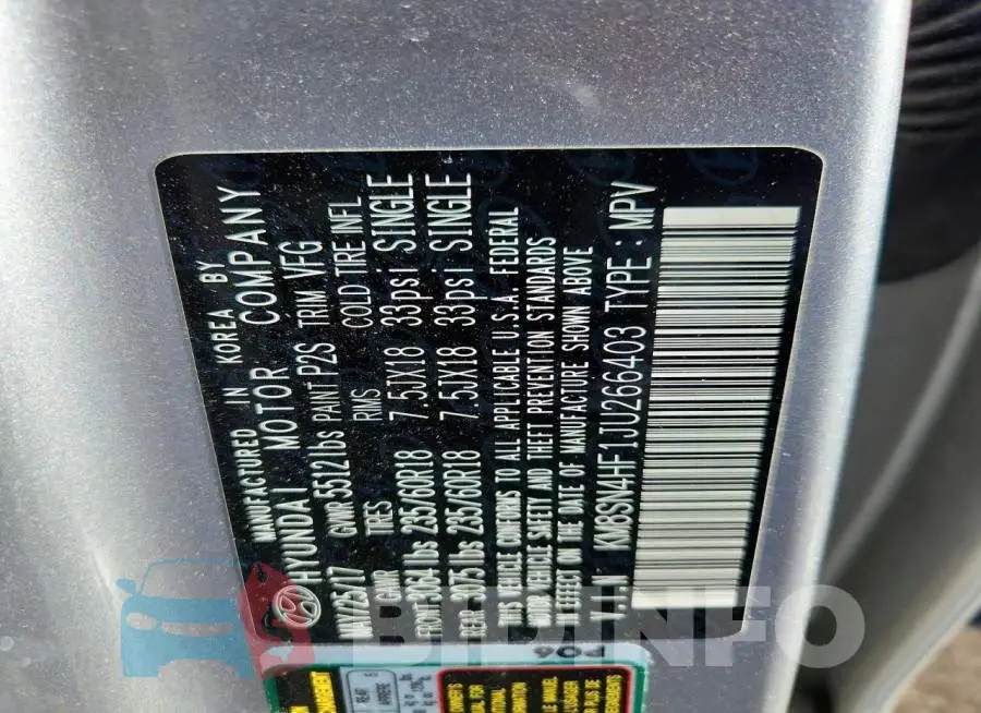KM8SN4HF1JU266403 Photo# 14