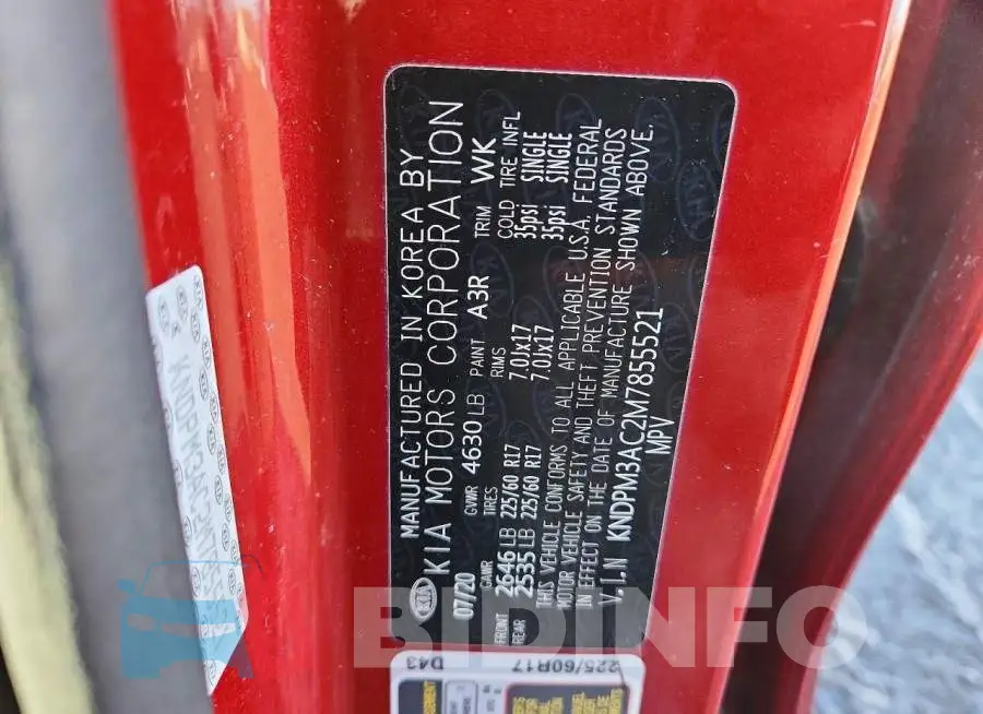 KNDPM3AC2M7855521 Photo# 13