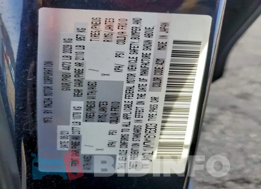 JM1GL1VM7M1616303 Photo# 12