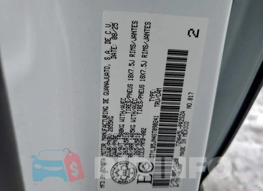 3TYLB5JN4ST090241 Photo# 13