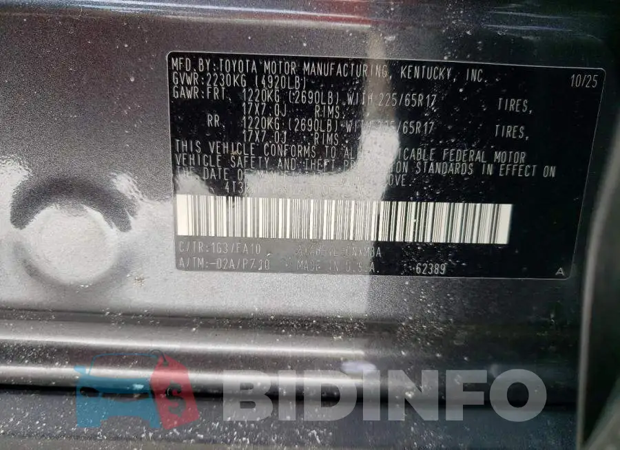 4T3RWRFV6SU205706 Photo# 14